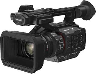 Panasonic Camcorder, Professional Quality 4K 60p, 1.0-inch Sensor, 24.5mm Wide-Angle Lens and Optical 20x Zoom, V-Log, Ethernet, Simultaneous SDI/HDMI Output, HD Live Streaming - HC-X2J