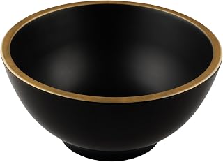 Elite Global Solutions EGS B245080-GLDB Kobe Black/Gold 53 Oz. Bowl - 6 / CS
