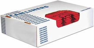 Heritage A4823PR Healthcare Biohazard Printed Can Liners, 8-10 gal, 1.3mil, 24 x 23, Red,500/CT