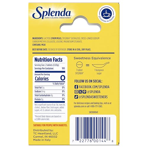 SPLENDA 200 Count (Pack of 1) / 1 Stevia