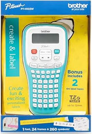 Brother P-Touch PTH103W Handheld Personal Label Maker with Tape, New, 1 Piece