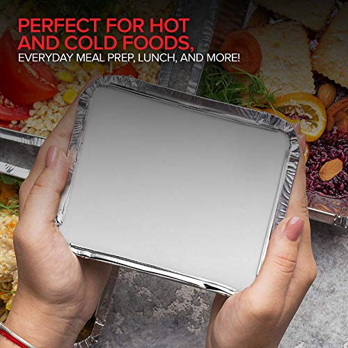Stock Your Home 1 lb / 25 Pack / Silver Disposable Cookware