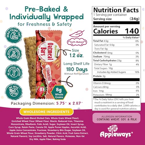 Appleways Strawberry / 1.2 Ounce (216 Count) / 216 Candy & Chocolate Bars