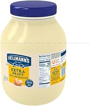 Hellmann's Extra Heavy Mayonnaise Jar Made with 100% Cage Free Eggs, Gluten Free, 1 gallon, Pack of 4