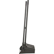 Upright Dust Pan & Lobby Broom Combo Kit by Global Industrial – 36"L x 13"W x 4"H, Plastic, Black, Model 261790