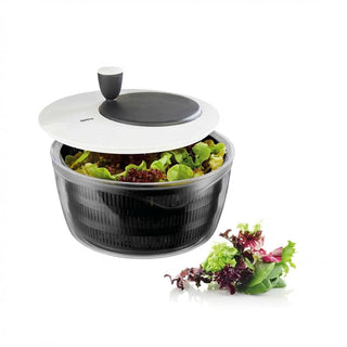 Salad Spinner by GEFU – 4 liters, Stainless Steel, Silver, Model 28170