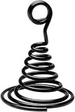 HUBERT Spiral Cone Sign Holders Black Meta l- 3"H