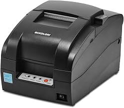 Bixolon Receipt Printer - Two-Color (Monochrome) - dot-Matrix - Roll (3.01 in) - 80 x 144 dpi - 9 pin - up to 5.1 Lines/sec - USB 2.0, Serial - Tear bar - Dark Gray