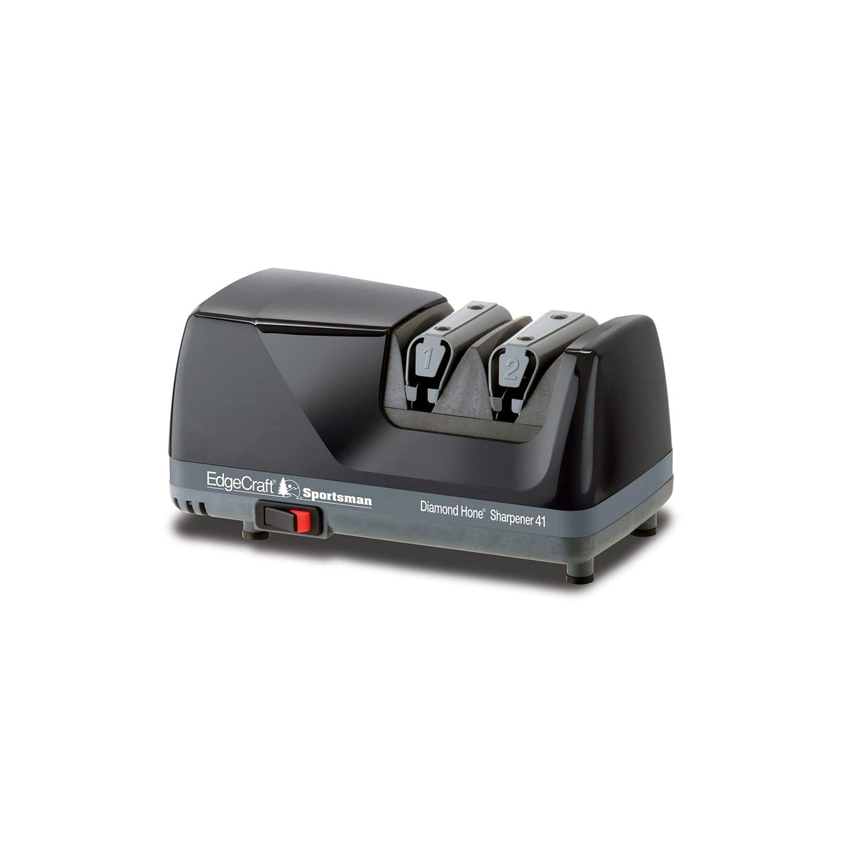 2 Stage Sportsman Professional 41 Diamond Hone Knife Sharpener by EdgeCraft – Black