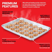 Stock Your Home Half Sheet / Silver / 2 Baking & Cookie Sheets