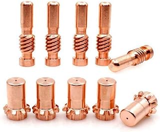 10 Pieces Plasma Cutting Tips Kit KP2062-1B1 Nozzles and KP2063-1B1 Electrodes for PRO-Cut 25 PCT20/80 Welding Torch 0.7mm Stable Performance