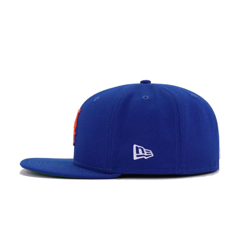 New York Mets Light Royal Blue Side Split 59Fifty Fitted Baseball Hat (US by New Era – 7 3/4, Polyester, Light Royal Blue, Model New Era 59fifty Fitted Baseball Hat