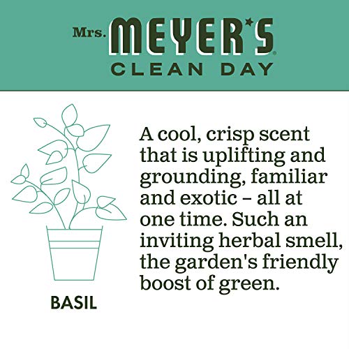 Mrs. MEYER'S 16 Fl Oz (Pack of 2) / Basil / A340 Dish Soap