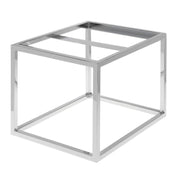Chrome Half Size Housing - 8 3/4" H by HUBERT – Metal, Gray