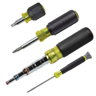 Tool Set by KLEIN TOOLS – 4-Piece Driver Kit, Alloy Steel, Black, Model 80019