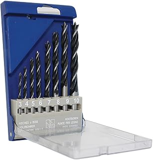 Makita Brad Point Wood Drill Bit, 3-10 mm Diameter (Pack of 8)