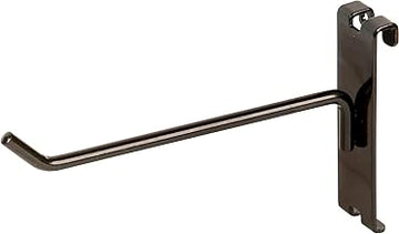 Econoco Gridwall Hooks, 96 Pack, Black, 6in | Heavy-duty metal wire pegs for retail display accessories, professional-grade black finish for durable & stylish fixture use