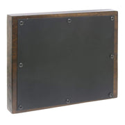 Chalkboard Sign Mango Wood Block - 11" L x 1 3/4" W x 8 1/2" H by HUBERT – 11"W x 8.5"H, Wood, Brown, Model MDA-H417-01