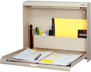 FOLD-UP Desk WALL Mount Desk, NONLOCKING, Bone White, 3-3/8IN D X 16-3/8IN H, 20IN W X White