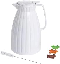HUBERT Insulated Beverage Server 2.0 L White Plastic