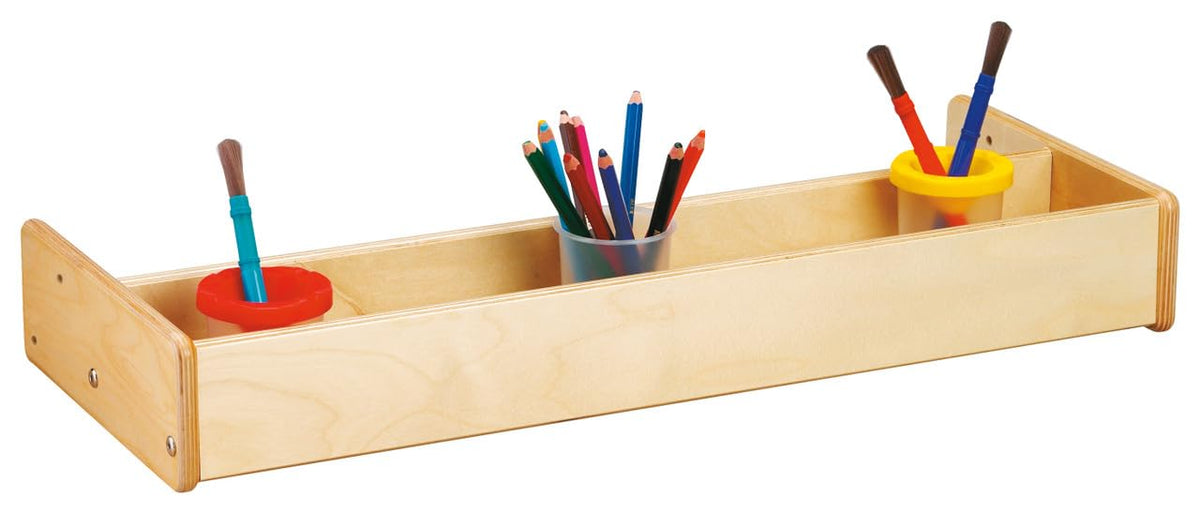 Creative Caddie Light Table with 2 Bins by Jonti-Craft – 21-25 x 55 x 28.5 in, Natural Wood, Model 58505JC