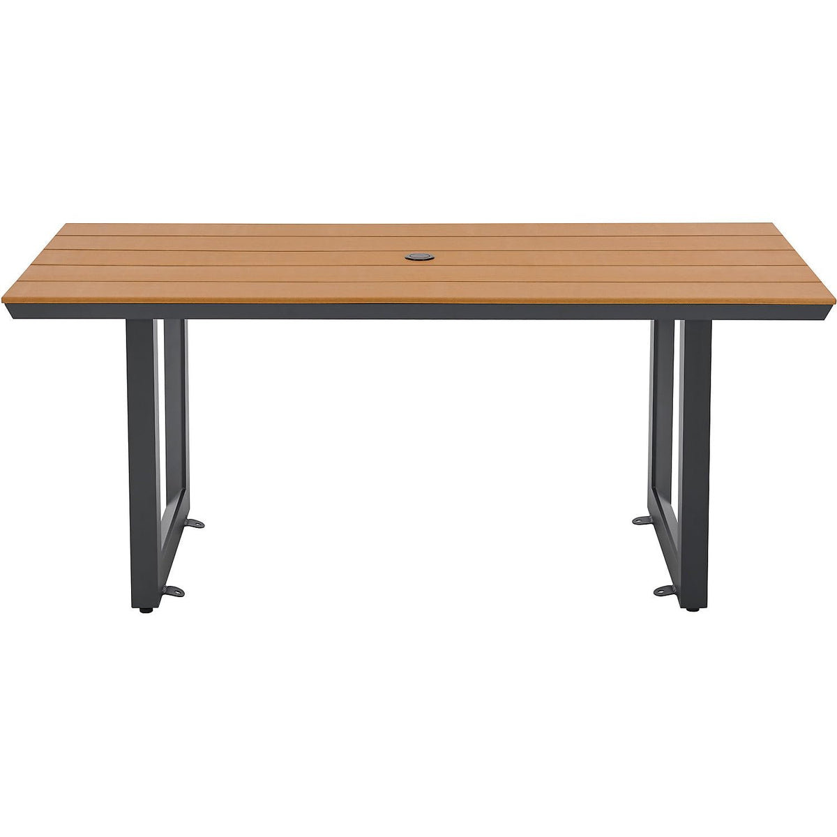 Urban 6' Plastic Rectangular Picnic Table & Bench Set by Global Industrial – Aluminum, Tan, Model OTZY-18B