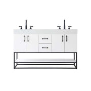 Caroline Bathroom Vanity White by Lighting Design – Wood, White, Model VF29254DWH
