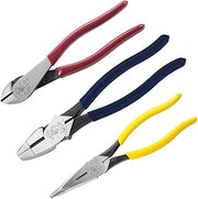 Plier Set by KLEIN TOOLS – 8-Inch (3-Piece), Alloy Steel, Red, Model 80020