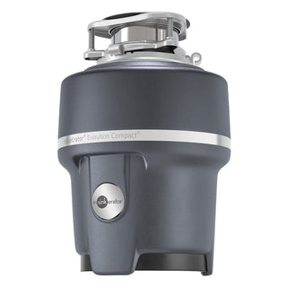 Evolution 3/4 HP Compact Garbage Disposer by InSinkErator – 1 Count (Pack of 1), Alloy Stainless Steel Components, Gray
