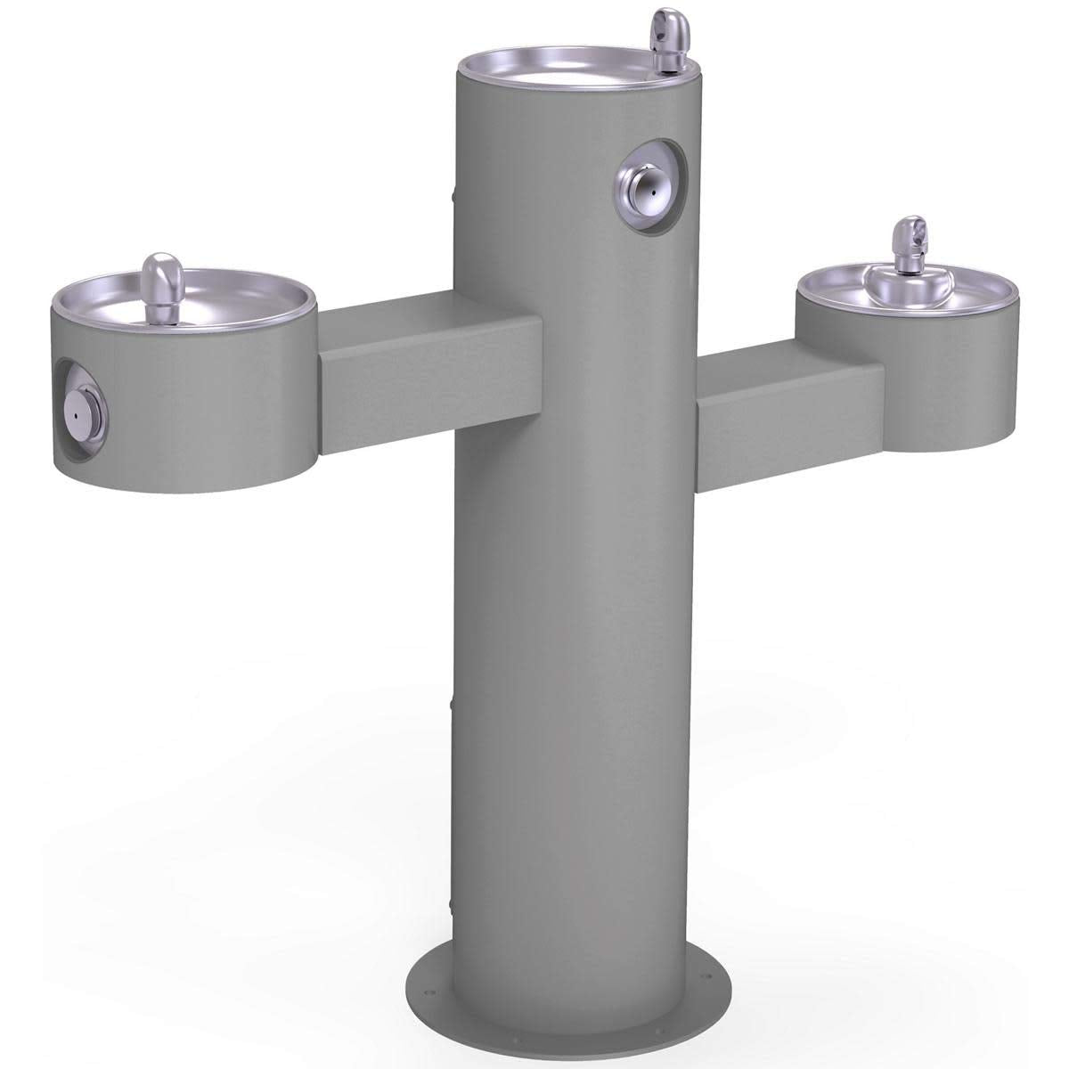 Barfree Triple Station Ftn by Elkay – Model LK4430FRKGRY