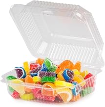 Detroit Forming LBN-5051 Clear OPS Plastic Medium Square Food Container, 5x5x2.75 Inches | 500/Case