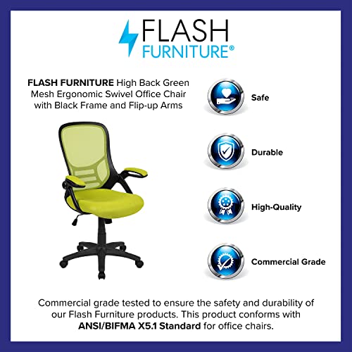 Flash Furniture Green / Set of 1 / Contemporary Home Office Desk Chairs