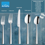 Amefa Moderno / 3.35" H x 9.84" L x 4.5" W / Casual Flatware Sets