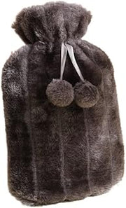 Hot Water Bottle Bag Hotpack for Hand & Feet Warmer Hot and Cold Compress Pain Relief(Color:Grey)