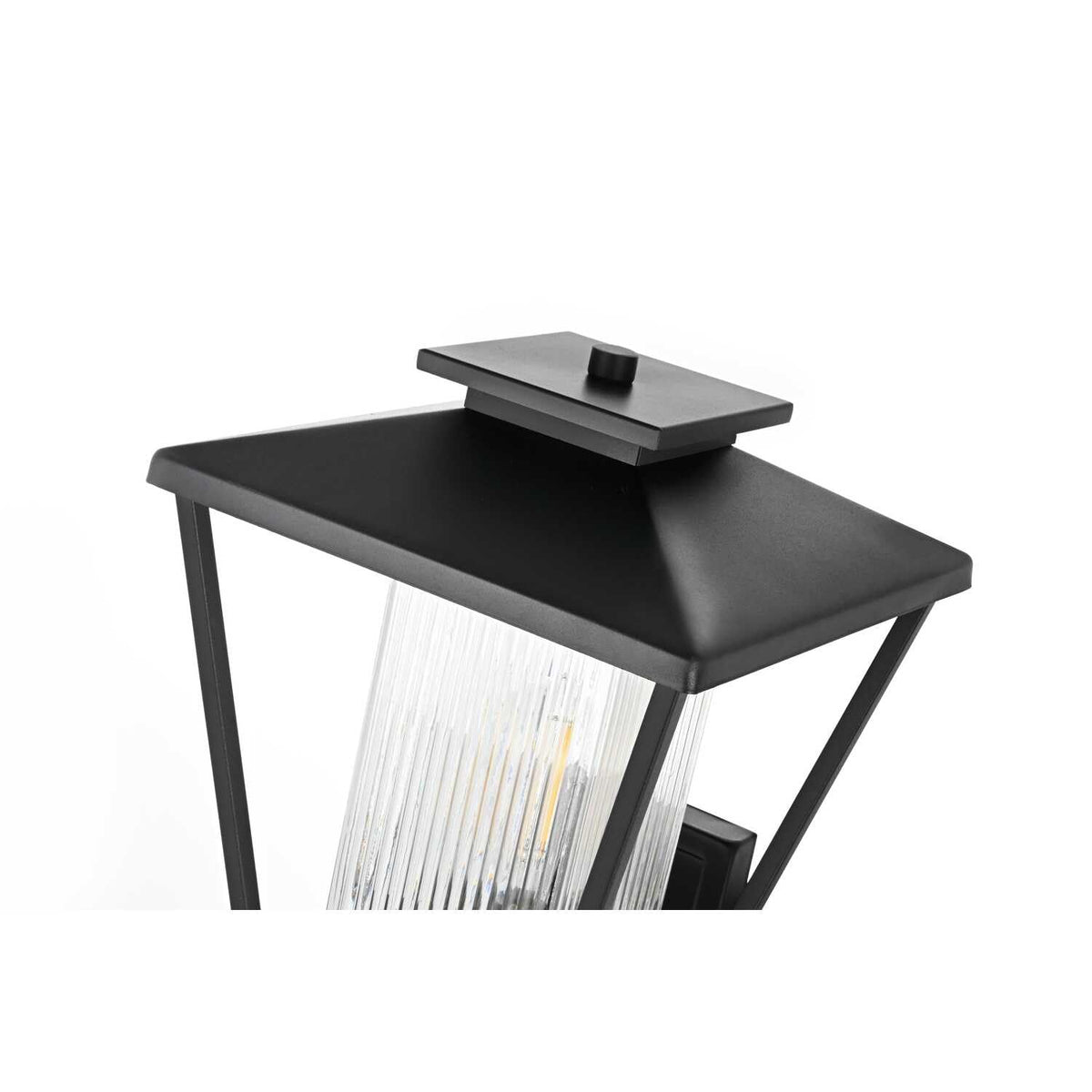 Gaul One Light Outdoor Wall Sconce Black by Lighting Design – Iron, Black, Model OD306W15BK