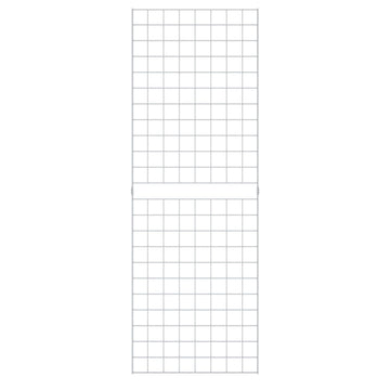2' x 6' - Portable Wire Grid Wall Panel - Semi-Gloss White - Pkg Qty by Econoco – Multi Color, Model W2X6