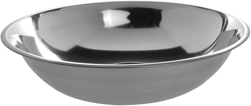 HUBERT 10 qt Mixing Bowl 24 Gauge Stainless Steel - 15 1/4"Dia x 4 1/2"D