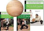 Bundle: Tai Chi Ball deluxe set with wood ball, 2 DVDs and book (YMAA)