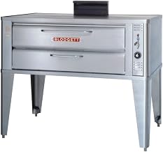 Large Gas Deck Oven For Baking & Roasting - One 961 Base Section With 27-1/2 Inch Black Adjustable Legs, Stainless Steel Draft Diverter Or Draft Hood And Large Crown Angle Trim -- 1 Each.