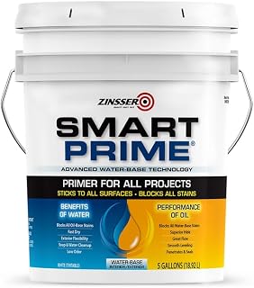 Zinsser 6-Pack of 5 gal 249728 White Smart Prime Water-Based Interior/Exterior Primer/Sealer