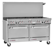 Southbend S-Series 60" Gas Restaurant Range w/ (2) Open Burners by South Bend – 3.86 cubic_feet, Iron, Model S60AA-4TL