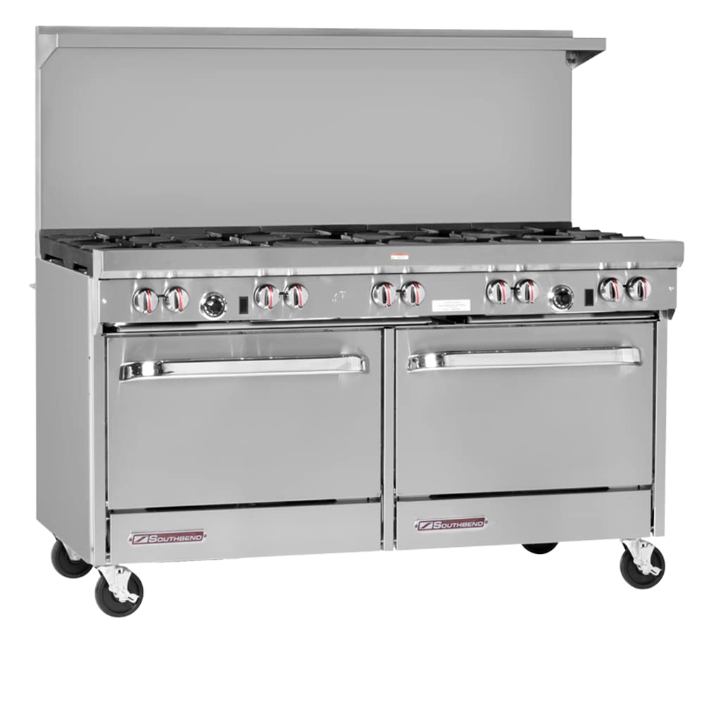 Southbend S-Series 60" Gas Restaurant Range w/ (2) Open Burners by South Bend – 3.86 cubic_feet, Iron, Model S60AA-4TL