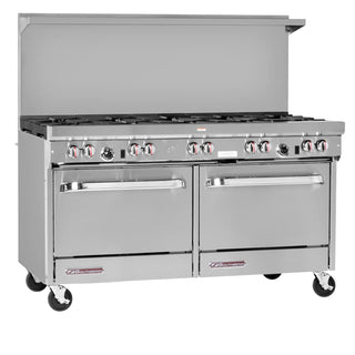 Southbend S-Series 60" Gas Restaurant Range w/ (2) Open Burners by South Bend – 3.86 cubic_feet, Iron, Model S60AA-4TL