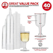 Stock Your Home 40 / 40 Count (Pack of 1) / Clear Cups
