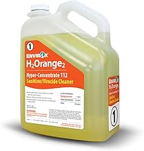H2Orange2 112 Sanitizer & Virucide Cleaner 1 Gallon Bottles 2/Case | Hyper-Concentrate, A-112-02B, Ideal for Glass, Stainless Steel, Floors, Restrooms, Carpets and Food Prep Areas