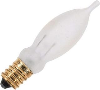 Satco S3242 120V Turn Tip Candelabra Base 7.5-Watt CA5 Incandescent Lamp, Frosted