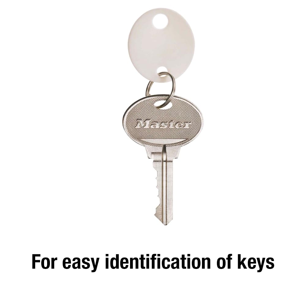 Master Lock 1 / No Size / White Keyed Padlocks