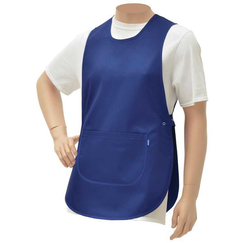® Royal Blue Poly Cotton Cobbler Apron - 30" L x 19" W by HUBERT – One Size Fits Most, Cotton/Polyester, Royal Blue, Model 43659