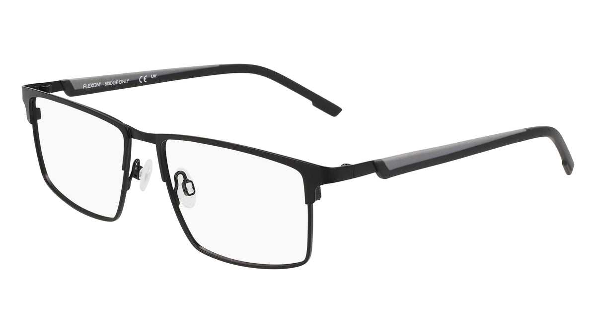 Eyeglasses E 1153 002 Satin Black/Grey by Flexon – 2 inches x 6 inches x 2 inches, Satin Black/Grey, Model FLE1153