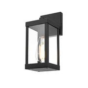 Peter One Light Outdoor Wall Sconce Black by Lighting Design – Iron, Black, Model OD413W11BK